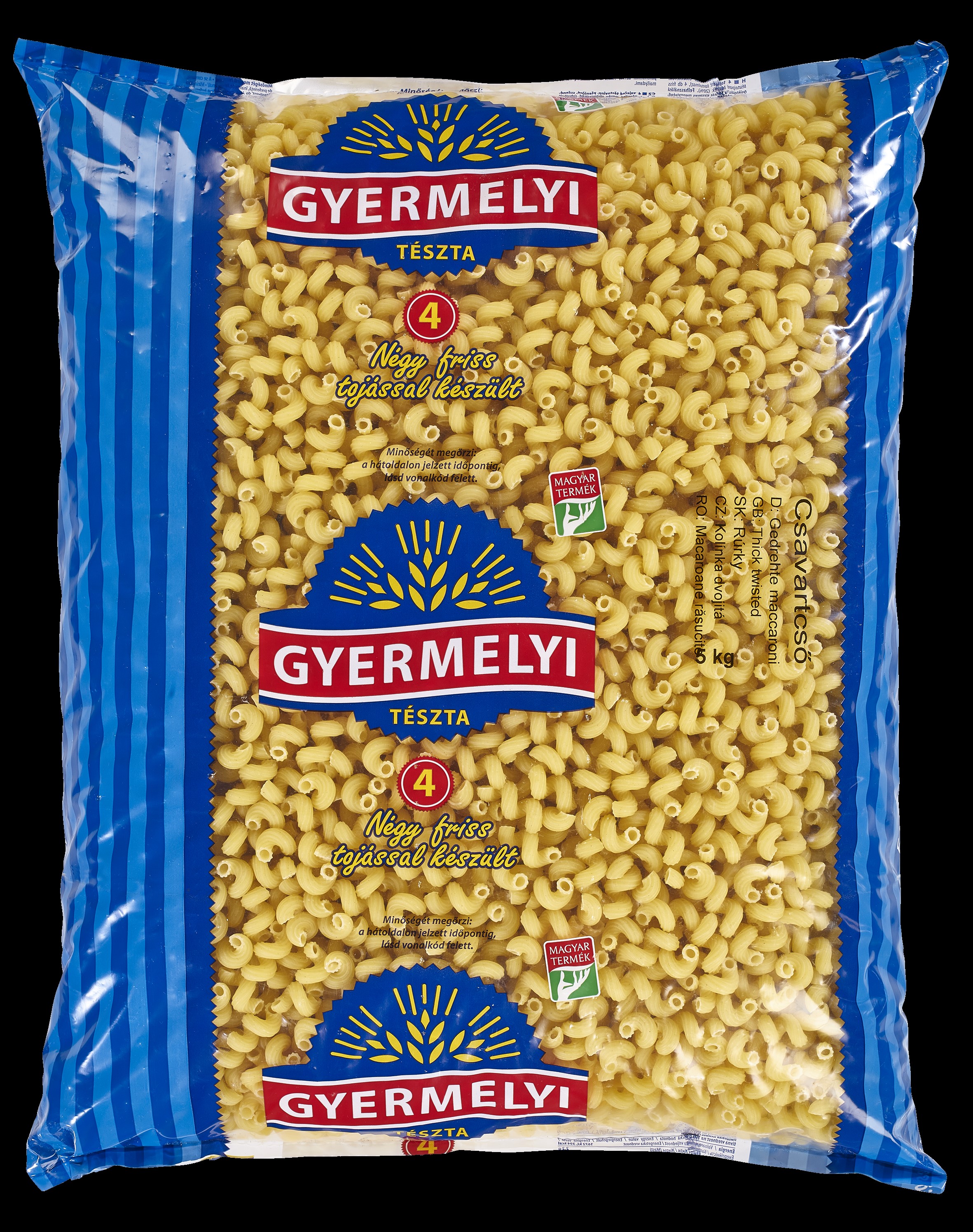 Gyermelyi négytojásos Csavartcső 5kg